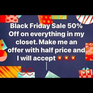 Black Friday 50% Off Sale